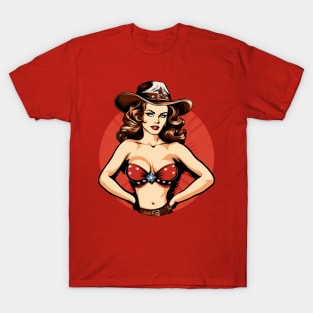 Beautiful american cowgirl T-Shirt
